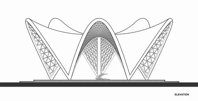 BIM Architecture | Luum Temple, Natural Beauty under Bamboo Parameter Digitization/CO-LAB Design Office