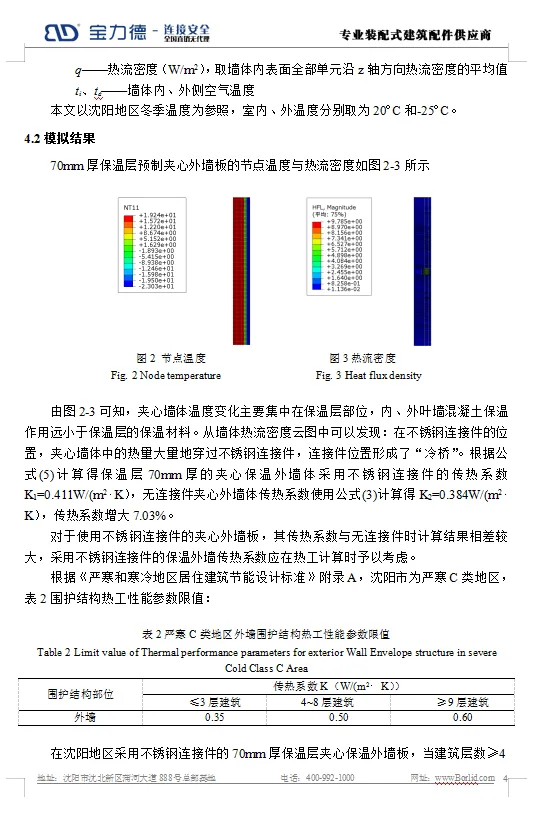 Thermal simulation analysis of BIM and prefabricated sandwich insulation exterior wall panel connectors