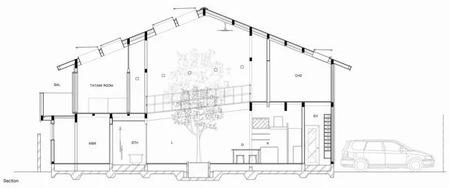 BIM Architecture | Kyoto House, Moving the Courtyard into the Home/07BEACH