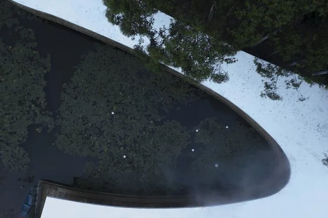 BIM Architecture | Clouds and Clouds, Ribbon Transcendence: Cloud Mirror · Flower Garden Warm Pot Restaurant/Muda Architecture