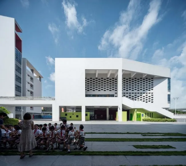 BIM Architecture | Shenzhen Qianhai Third Primary School (Liwan Primary School)/Shenzhen New Year Night School Architectural Design and Research Institute · Yuanben Studio