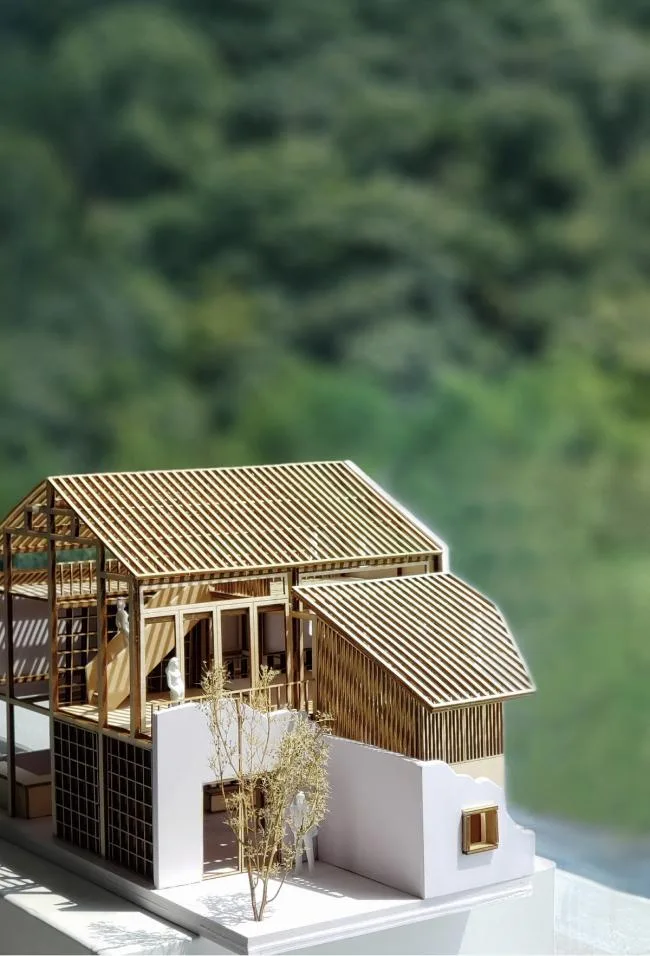 BIM Architecture | Paper Cuttings Art Shop& Banhu Book Bar/Hangzhou Forest Architecture Design