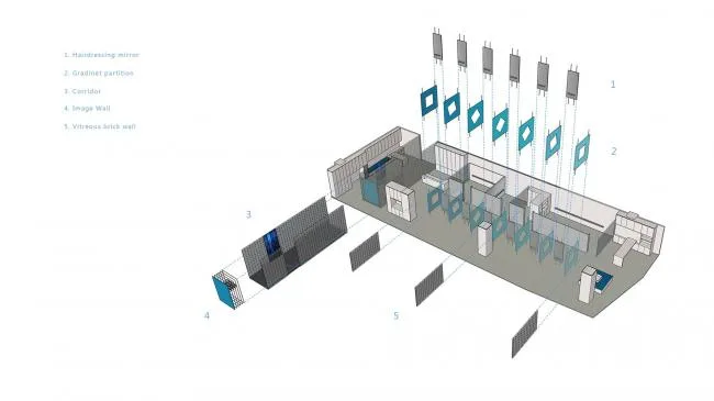 BIM Architecture | MOMO Hair Salon/Physical Space