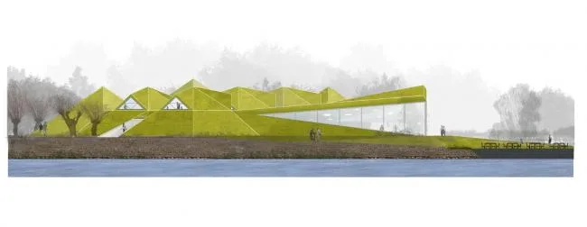 BIM Architecture | Large scale Art Sculpture with Unscrupulous Wetland Scenery: Biesbosch Museum Island, Netherlands/Studio Marco Vermeulen