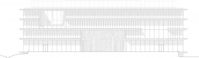 BIM Architecture | Smooth and Concise Joint Application of Suspended Eaves and Glass: ASICS Netherlands Headquarters Building/Powerhouse Company