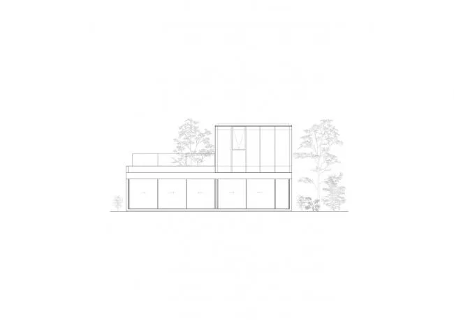 Back facade