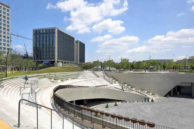 BIM Architecture | Flow Curve, Like Clothes Ribbon - Magu Middle Square/Woolidongin Architects