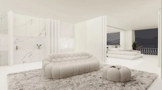 BIM Architecture | Scene based Experience Room with Abstract Minimalist Art Style - Juliet's House/314 Architecture Studio