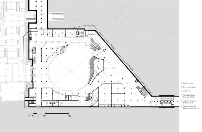 BIM Architecture | Flow Curve, Like Clothes Ribbon - Magu Middle Square/Woolidongin Architects