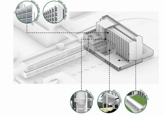 BIM Architecture | Design of the Dormitory Building for the Chinese Year and Night School in Hong Kong (Competition Plan)/AG Huichuang International