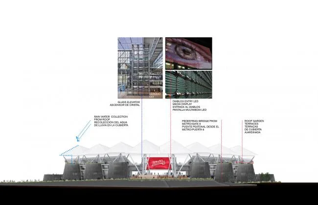 BIM architecture | like a penetrating trident: Alfredo Harp Hel ú Gymnasium/FGP Atelier, Taller ADG