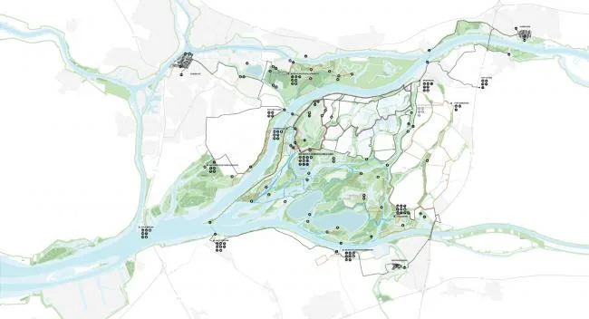 BIM Architecture | Large scale Art Sculpture with Unscrupulous Wetland Scenery: Biesbosch Museum Island, Netherlands/Studio Marco Vermeulen