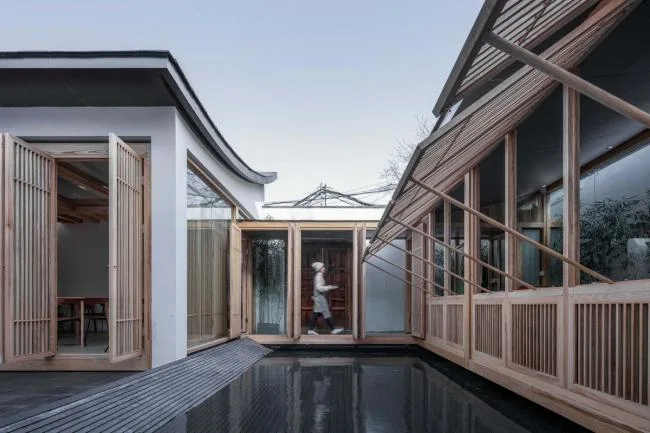 BIM Architecture | Layered Forest and Waves, Long Pavilion and Sleeping Waves: Beijing Breeding Academy/Jiejie Studio