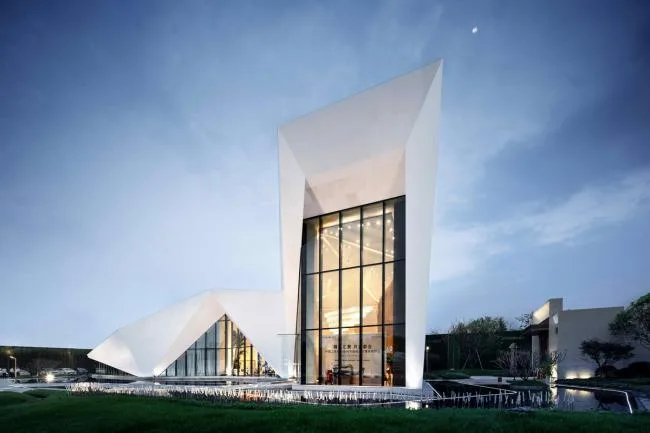 BIM Architecture | White Egret Dots, Mountains Overlapping Green: Architectural Design in Guilin Wanda City Riverside Demonstration Zone/Benchmark Square