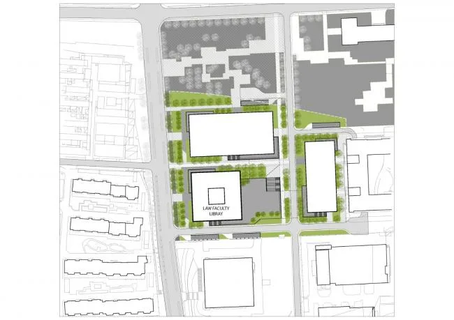 BIM Architecture | Tsinghua University Law School Library/KOKAISTUDIOS
