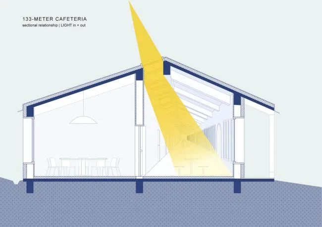 BIM Architecture | 100 meter cafeteria at the foot of Qinling Mountains/STUDIO QI