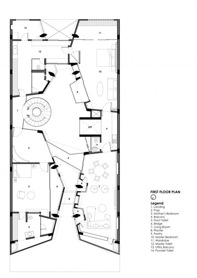 BIM Architecture | Breaking through Facades, Indian Studio with Openness and Privacy Coexistence/Anagram Architects