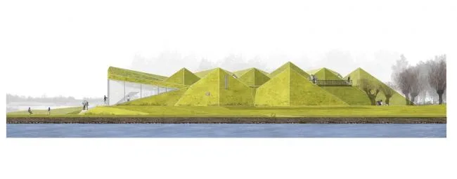 BIM Architecture | Large scale Art Sculpture with Unscrupulous Wetland Scenery: Biesbosch Museum Island, Netherlands/Studio Marco Vermeulen