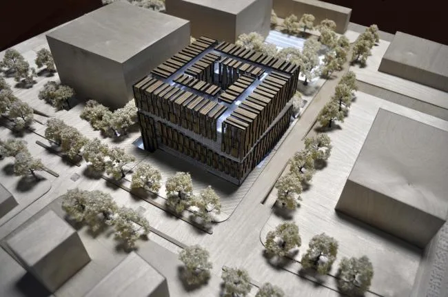 BIM Architecture | Tsinghua University Law School Library/KOKAISTUDIOS