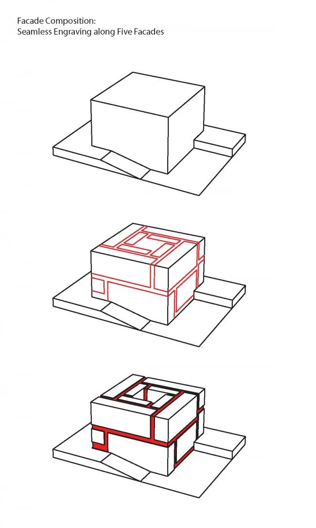 BIM Architecture | Tsinghua University Law School Library/KOKAISTUDIOS