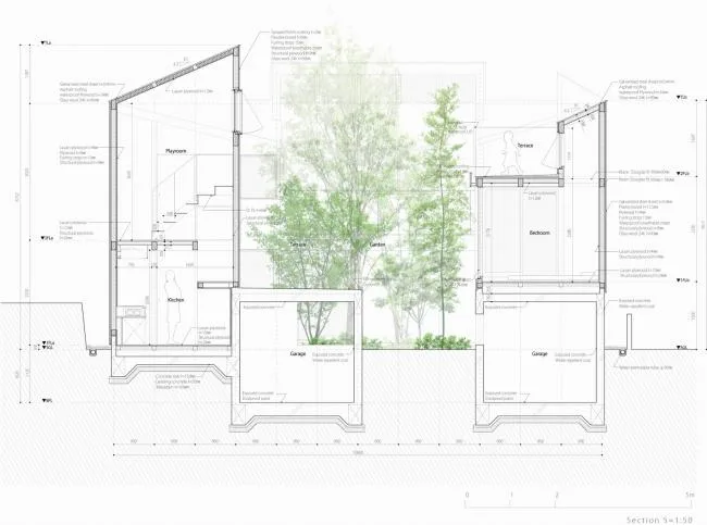 BIM Architecture | Valley Flower Garden Room in the City/Hata Yoyo Architectural Design Firm