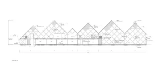 BIM Architecture | Continuous Ridge Like a Long Dragon Lying in the Wilderness: Tomioka Chamber of Commerce/Tezuka Guiqing Architectural Firm, Japan