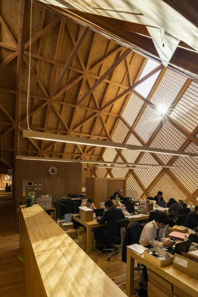 BIM Architecture | Continuous Ridge Like a Long Dragon Lying in the Wilderness: Tomioka Chamber of Commerce/Tezuka Guiqing Architectural Firm, Japan