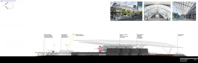 BIM architecture | like a penetrating trident: Alfredo Harp Hel ú Gymnasium/FGP Atelier, Taller ADG