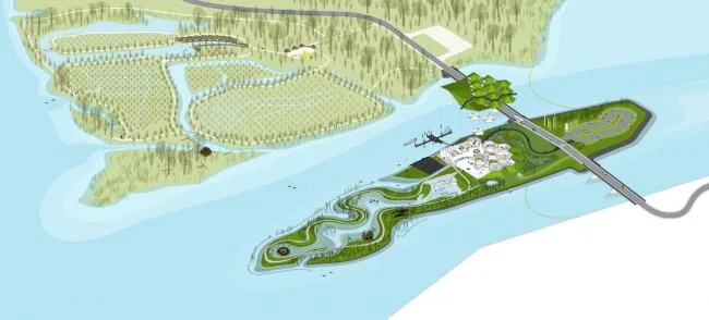 BIM Architecture | Large scale Art Sculpture with Unscrupulous Wetland Scenery: Biesbosch Museum Island, Netherlands/Studio Marco Vermeulen