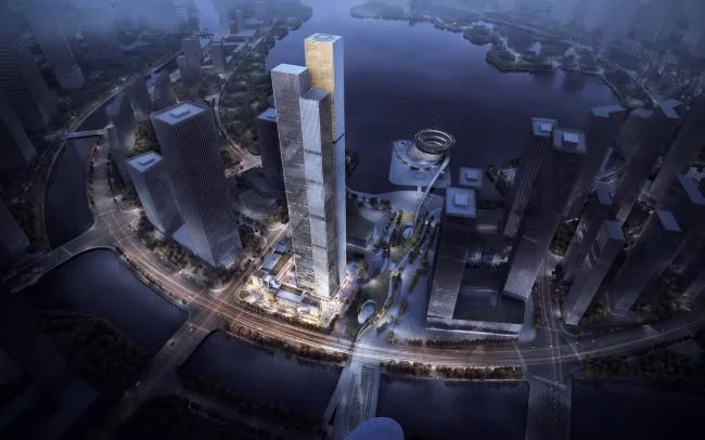 BIM Architecture | Changsha 323 meter new landmark, the majestic mountain and river city by Meixi Lake/Aedas