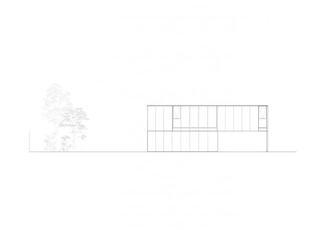 Left facade