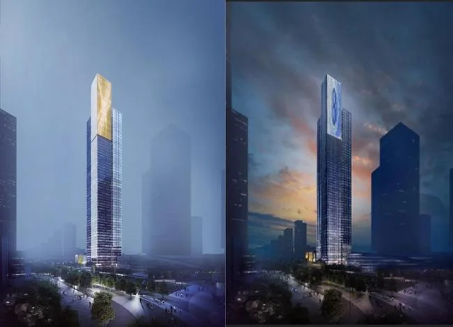 BIM Architecture | Changsha 323 meter new landmark, the majestic mountain and river city by Meixi Lake/Aedas