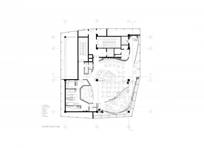 BIM Architecture | Cloud based Restaurant for Light and Shadow Activities/SODA Architects