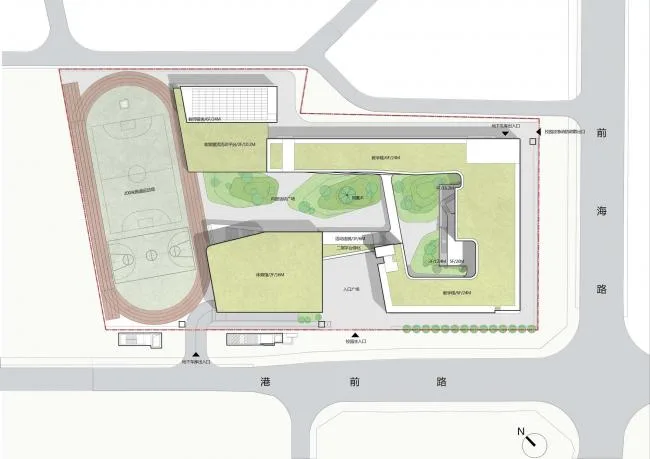 BIM Architecture | Shenzhen Qianhai Third Primary School (Liwan Primary School)/Shenzhen New Year Night School Architectural Design and Research Institute · Yuanben Studio