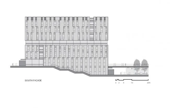 BIM Architecture | Tsinghua University Law School Library/KOKAISTUDIOS