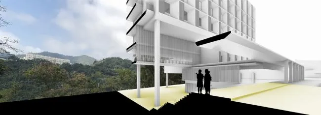BIM Architecture | Design of the Dormitory Building for the Chinese Year and Night School in Hong Kong (Competition Plan)/AG Huichuang International