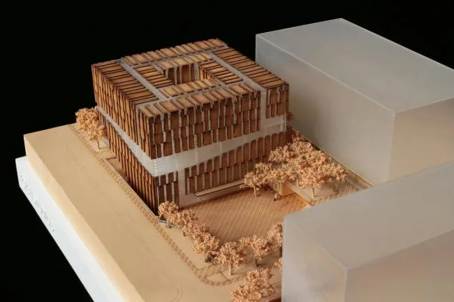 BIM Architecture | Tsinghua University Law School Library/KOKAISTUDIOS