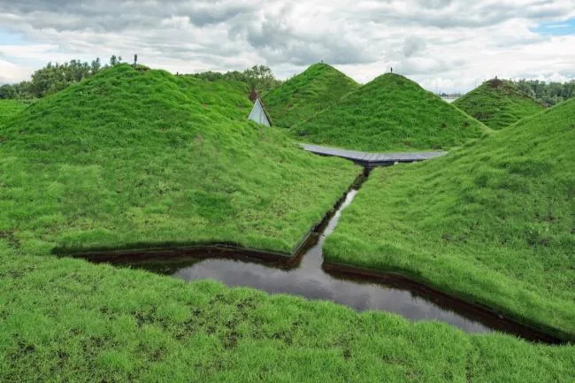 BIM Architecture | Large scale Art Sculpture with Unscrupulous Wetland Scenery: Biesbosch Museum Island, Netherlands/Studio Marco Vermeulen