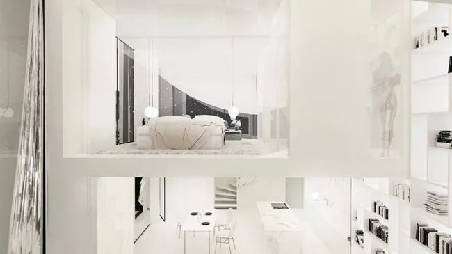 BIM Architecture | Scene based Experience Room with Abstract Minimalist Art Style - Juliet's House/314 Architecture Studio