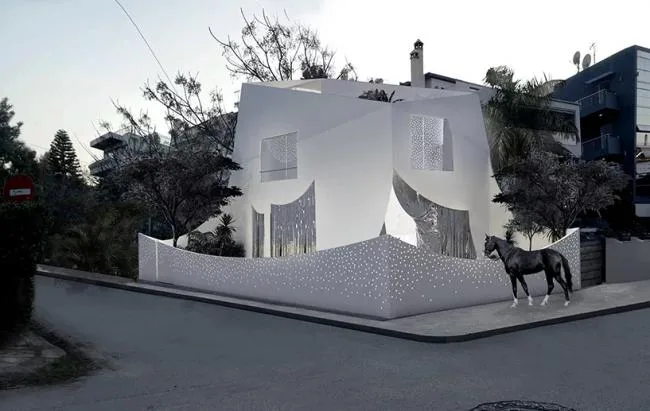 BIM Architecture | Scene based Experience Room with Abstract Minimalist Art Style - Juliet's House/314 Architecture Studio