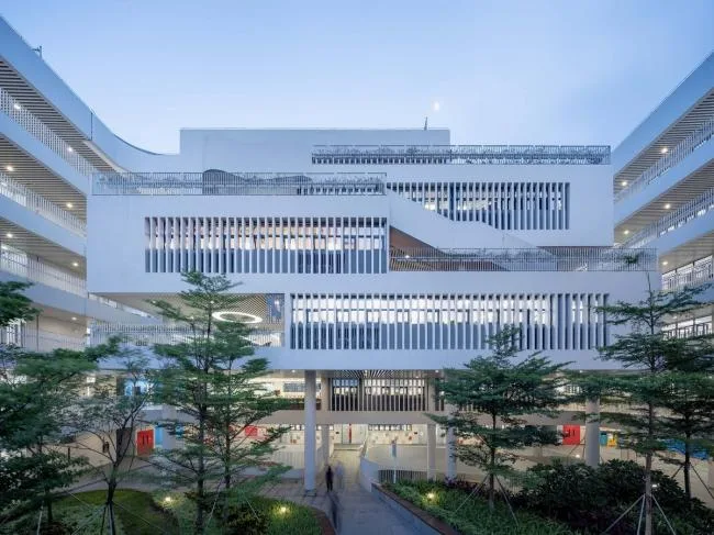 BIM Architecture | Shenzhen Qianhai Third Primary School (Liwan Primary School)/Shenzhen New Year Night School Architectural Design and Research Institute · Yuanben Studio