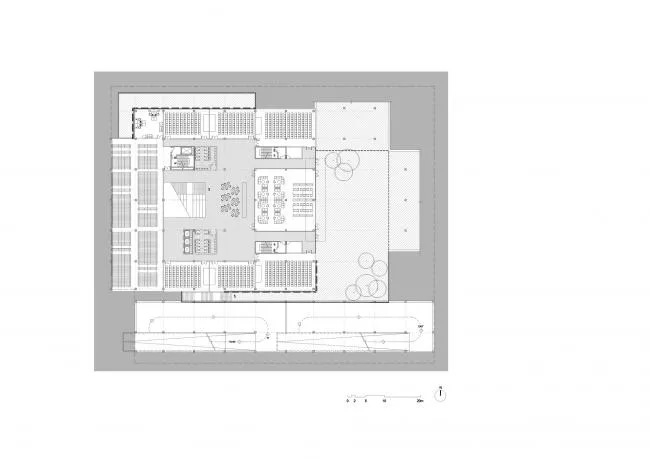 BIM Architecture | Tsinghua University Law School Library/KOKAISTUDIOS