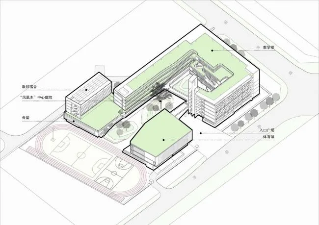 BIM Architecture | Shenzhen Qianhai Third Primary School (Liwan Primary School)/Shenzhen New Year Night School Architectural Design and Research Institute · Yuanben Studio