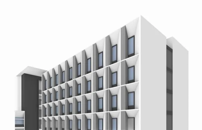 BIM Architecture | Design of the Dormitory Building for the Chinese Year and Night School in Hong Kong (Competition Plan)/AG Huichuang International