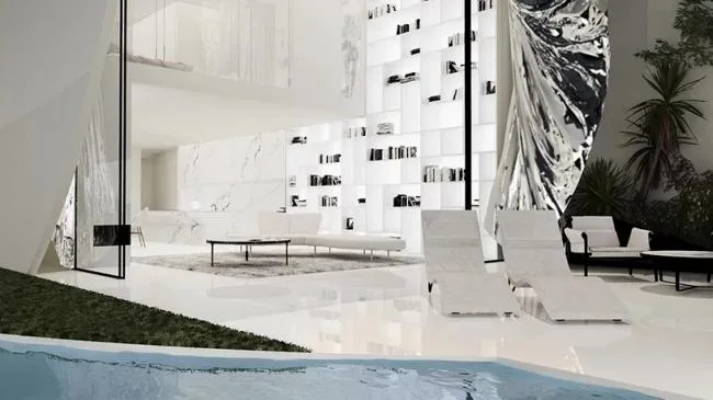 BIM Architecture | Scene based Experience Room with Abstract Minimalist Art Style - Juliet's House/314 Architecture Studio
