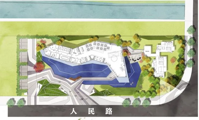 BIM Architecture | White Egret Dots, Mountains Overlapping Green: Architectural Design in Guilin Wanda City Riverside Demonstration Zone/Benchmark Square
