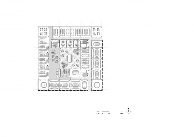 BIM Architecture | Tsinghua University Law School Library/KOKAISTUDIOS