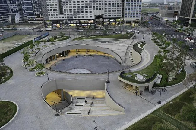 BIM Architecture | Flow Curve, Like Clothes Ribbon - Magu Middle Square/Woolidongin Architects