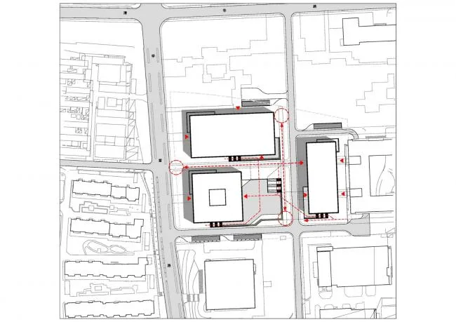 BIM Architecture | Tsinghua University Law School Library/KOKAISTUDIOS