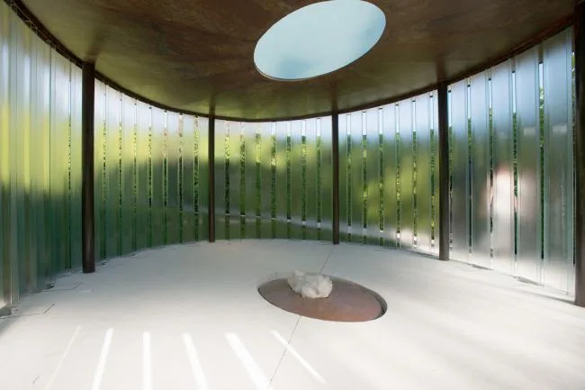 BIM architecture | Non religious private chapel, semi underground meditation space/BNKR